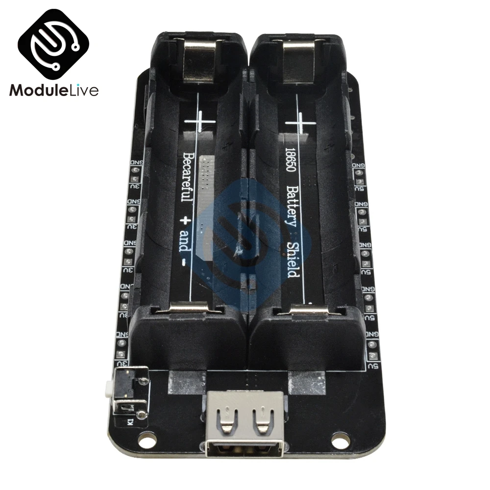 18650 литиевая Защита аккумулятора V8 мобильный Мощность power bank 5 V/3A 3 V/1A два Напряжение микро USB для Arduino ESP32 ESP8266