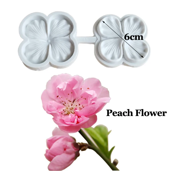 Цветок сливы и персика Veiners силиконовые формы для украшения торта Формы мастики