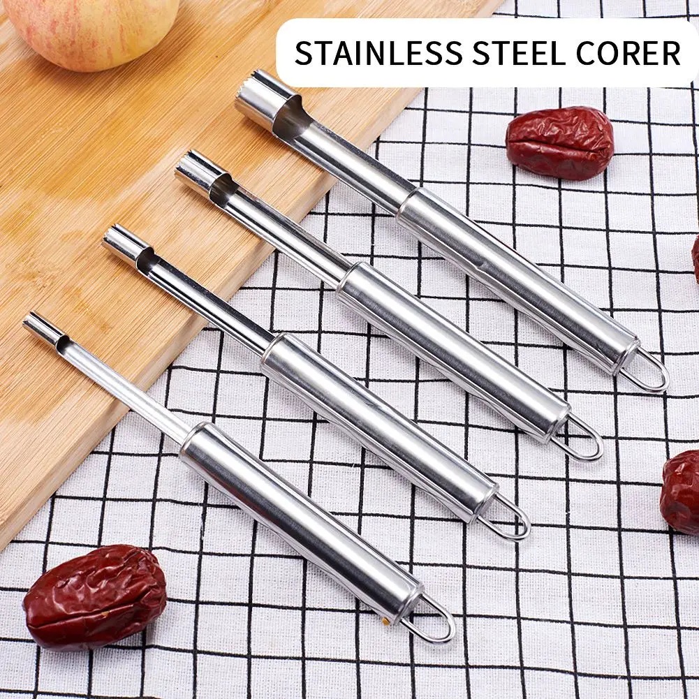 

4PCS Stainless Steel Apple Corer Fruit Seed Core Remover Pear Corer Seeder Slicer Knife Kitchen Gadgets Fruit&Vegetable Tool