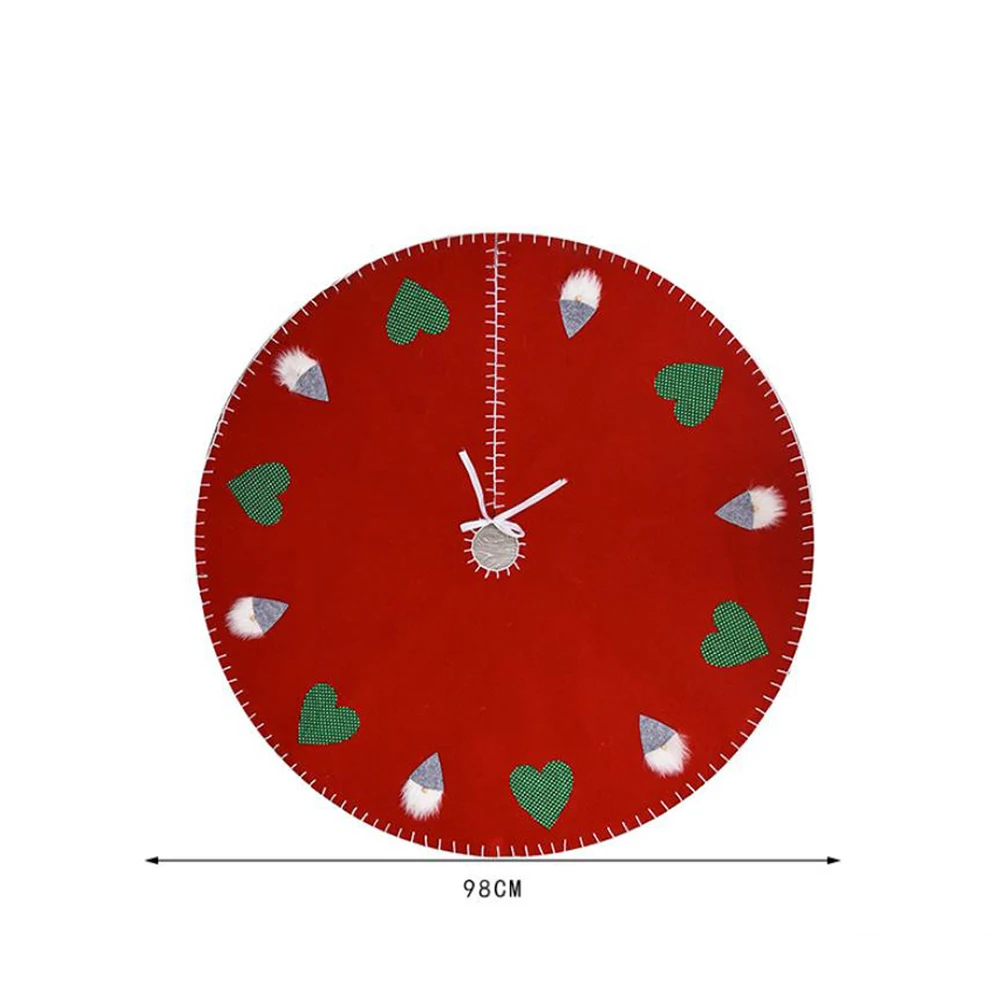 Лидер продаж юбка на рождественскую елку красная/серая без лица для пожилых с