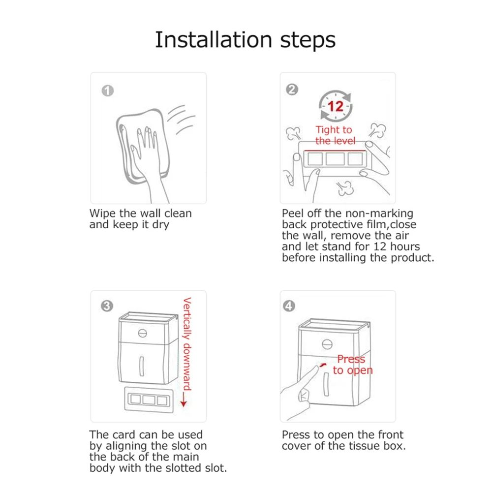 Многофункциональный держатель для туалетной бумаги с настенным креплением