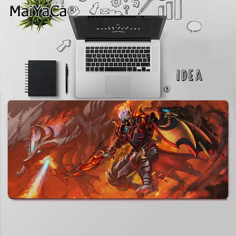 

MaiYaCa Dota 2 Dragon Knight Keyboards Mat Rubber Gaming mousepad Desk Mat Free Shipping Large Mouse Pad Keyboards Mat