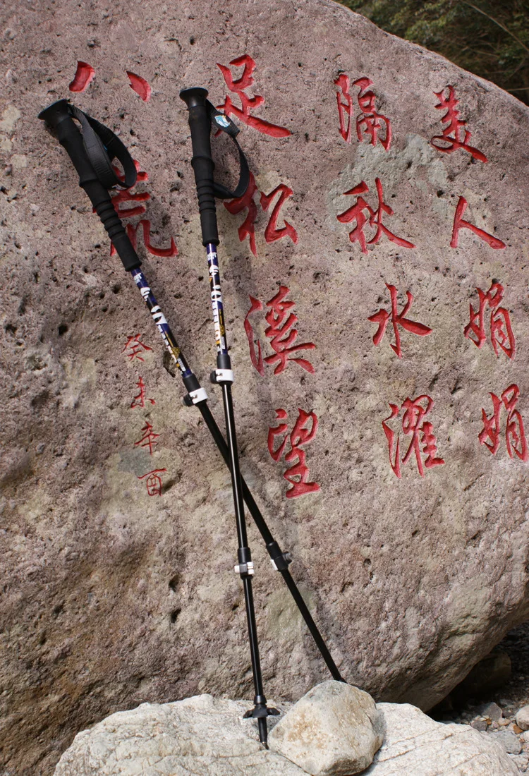 Бесплатная доставка 2 шт./лот трость для треккинга внешняя блокировка