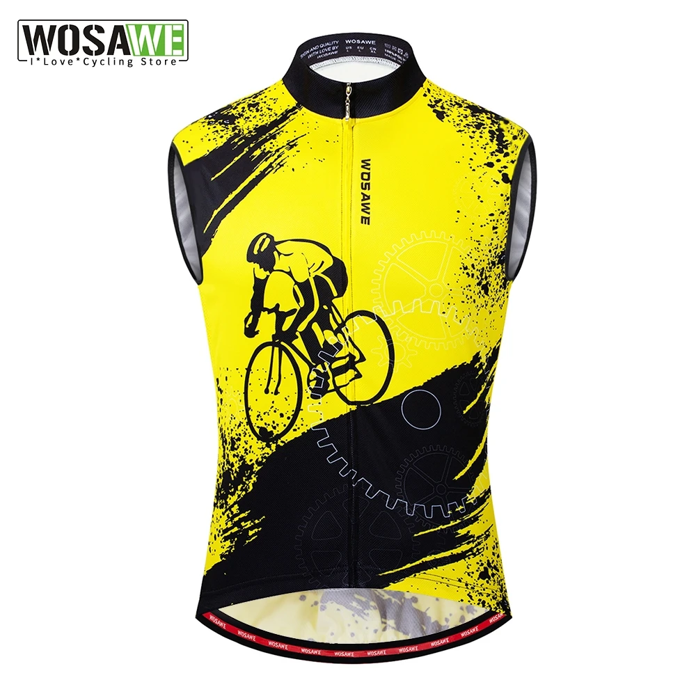 Светоотражающий велосипедный жилет WOSAWE майка без рукавов одежда для гонок