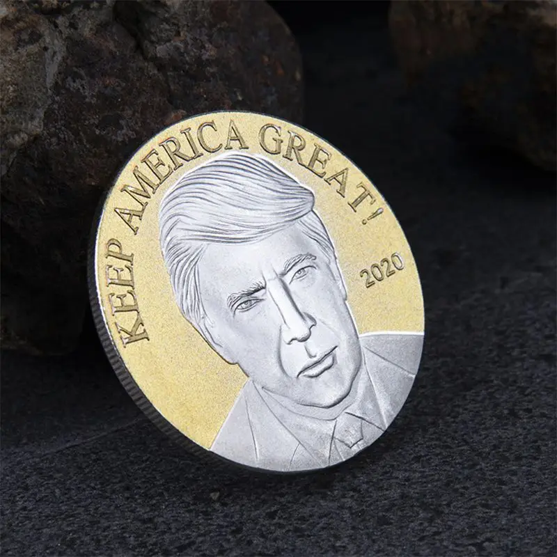 Президент Дональд дж. 2020 Трамп Серебряная позолоченная памятная монета орла