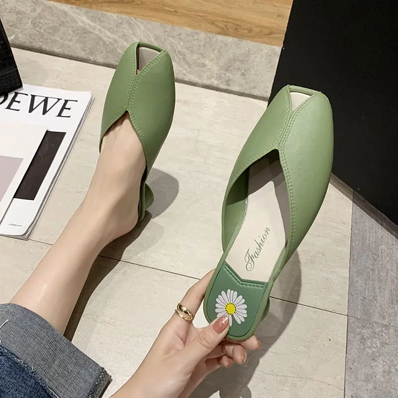 Cresfimix Zapatos De Mujer Для женщин милые светильник Вес зеленый открытый носок туфли на