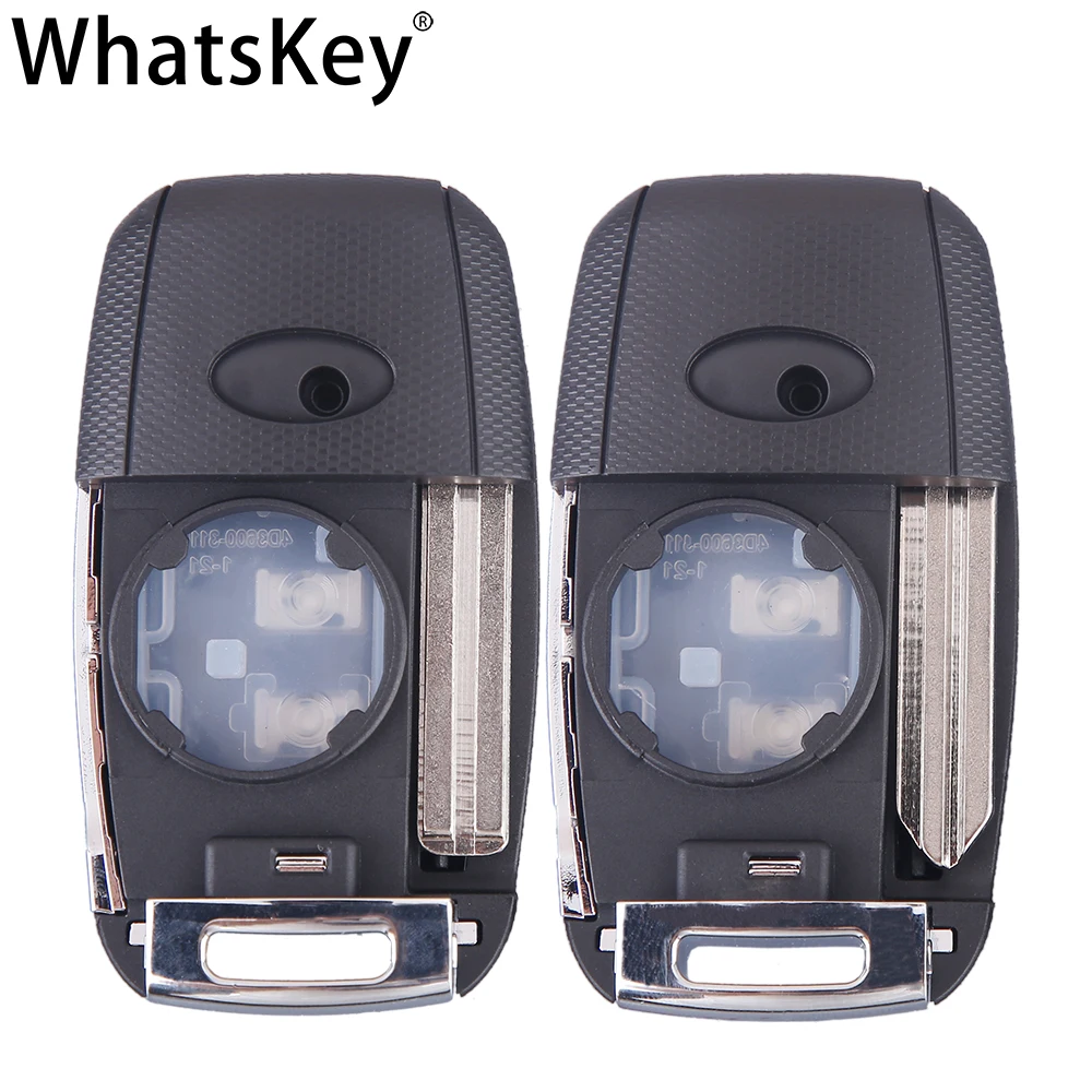 WhatsKey 3/4 кнопка Автомобильный ключ корпус чехол для Kia Sportage K2 K3 K5 Carens Cerato Forte