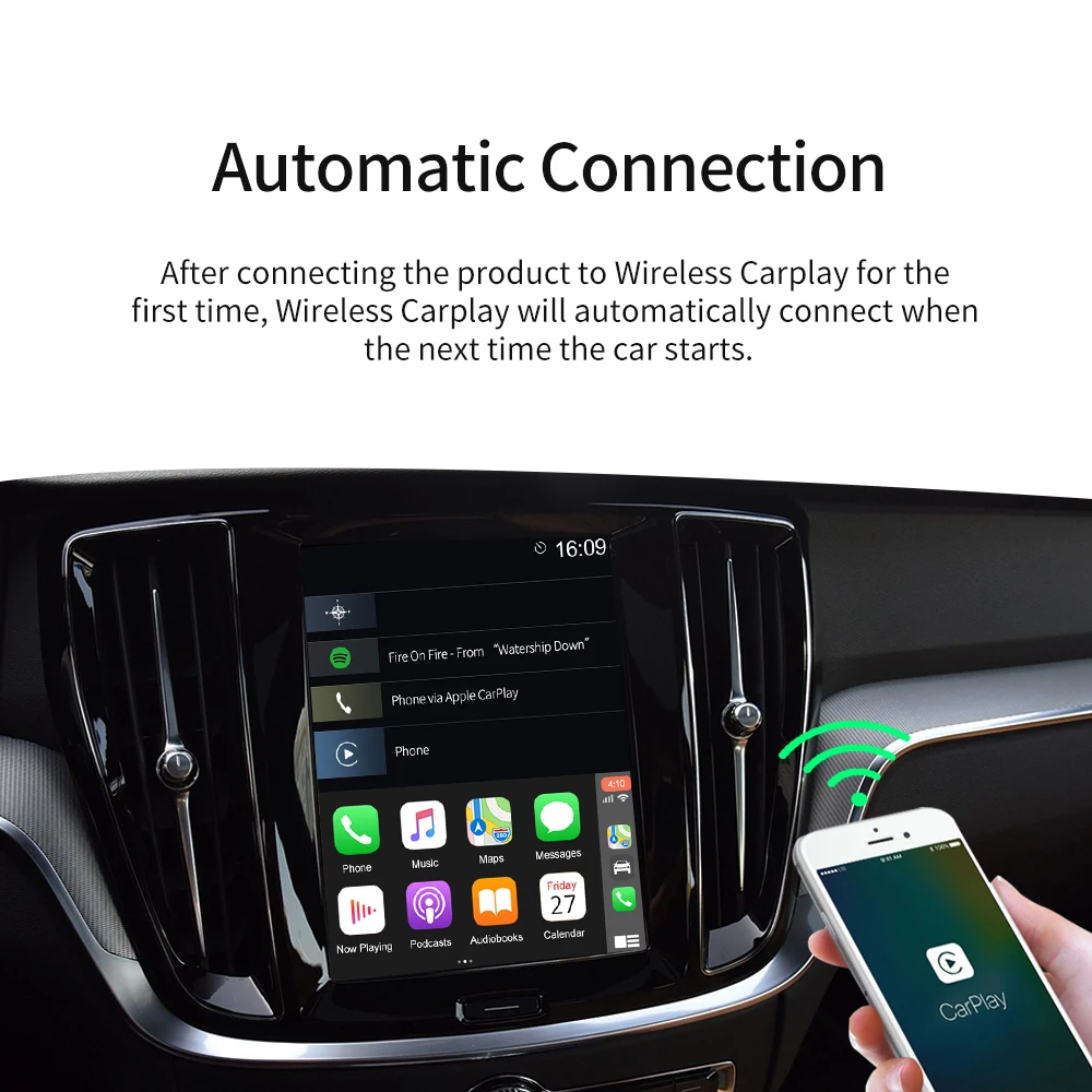 Carlinkit2.0 CarPlay беспроводной активатор для Volvo Audi Benz VW Honda проводной беспроводного