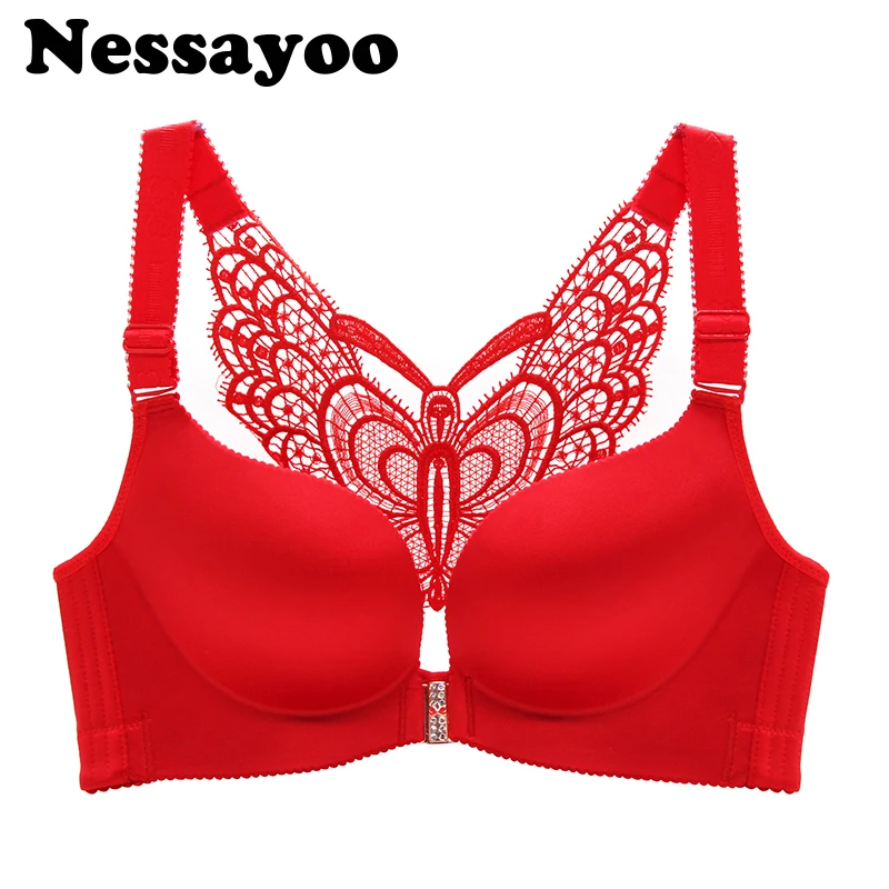 Женские бюстгальтеры с застежкой спереди без косточек сексуальное нижнее белье