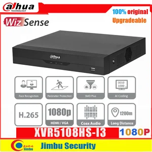 dahua xvr video recorder 1080p xvr5108hs i3 xvr5104hs i3 xvr5116hs i2 4ch 8ch 16ch wizsense intelligent cctv video surveillance free global shipping