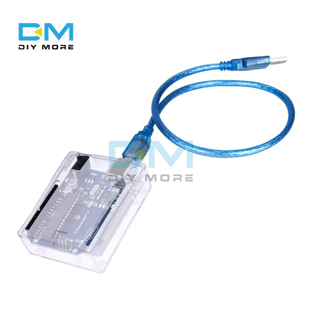 Прозрачный чехол из АБС-пластика прозрачный защитный корпус для Arduino R3 CH340 ATmega328P