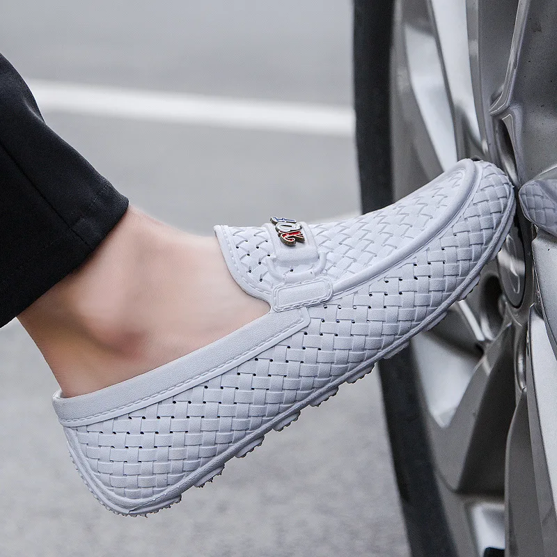 Мужские лоферы без шнуровки повседневные на плоской подошве Корейская версия