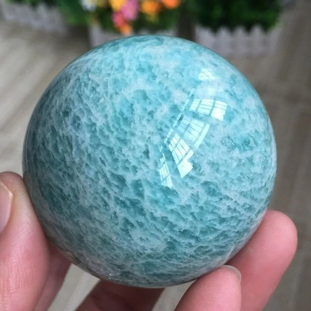 

Natural Amazonite Crystal Gemstone Healing Power Ball Sphere