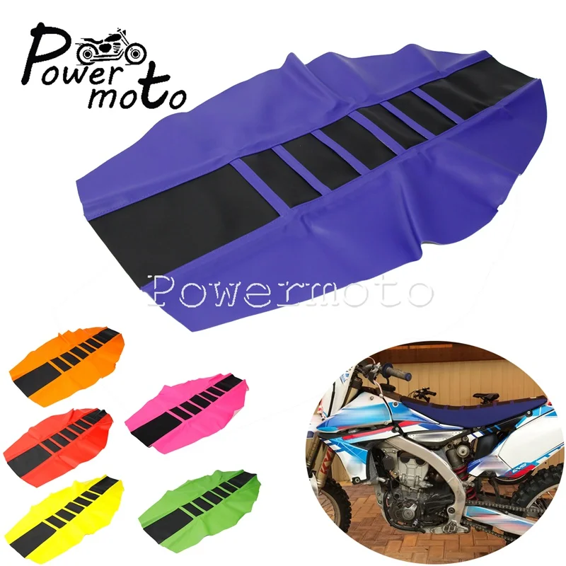 Чехол для мотоциклетного сиденья MX ребристый захват коврик Yamaha FE TE FS TC YZF WR250 WR450 TTR