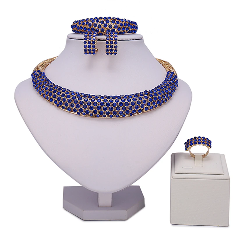 

ZuoDi statement new design Jewelry Set Dubai Gold Designer Jewelry Sets Wholesale Nigerian Wedding woman accessories jewelry set