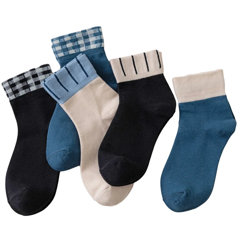 Jeseca/Новинка Зимние теплые носки в студенческом стиле Мягкие хлопковые для