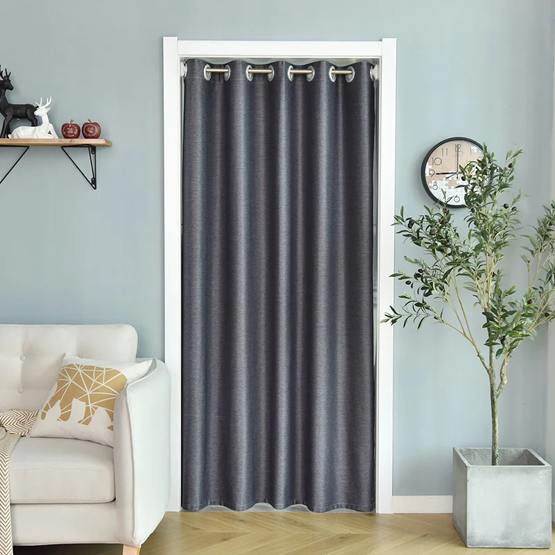 Yvonicky Sustainable Blackout Door Curtain Divider Bedroom Bay Window Sunshade Blinds Student Bed Partition Net Rod Rail Free | Дом и сад