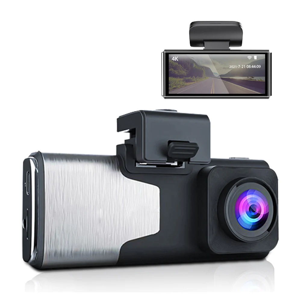 Видеорегистратор BOENKAI UHD 4K с 1080P камерой заднего вида Wi-Fi Автомобильный