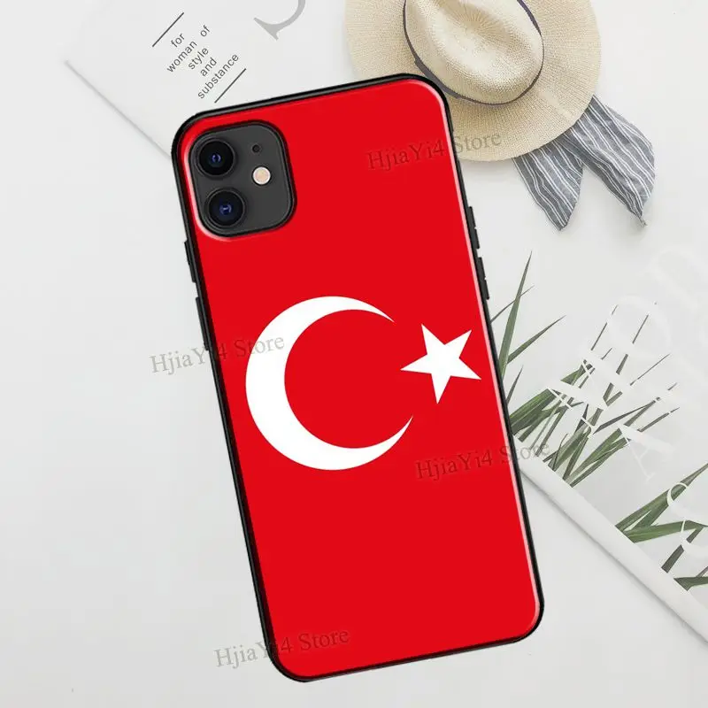 Чехол из ТПУ для iPhone 13 11 12 Pro Max mini XR X XS 6S 7 8 Plus SE 2020 с турецким флагом | Мобильные