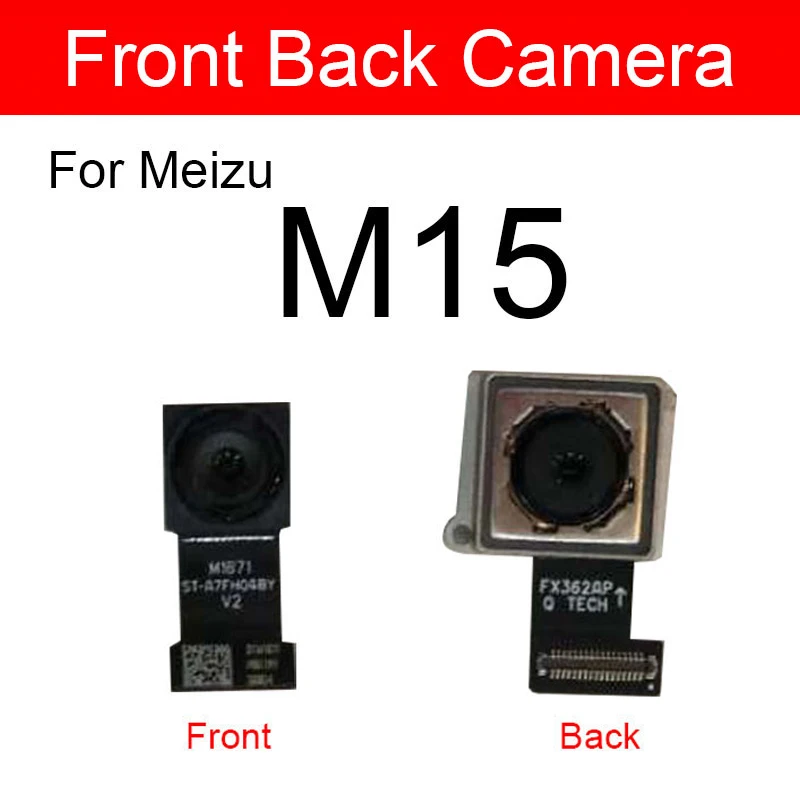 Основная задняя камера модели для Meizu M15 15 Lite 15 lite, маленькая фронтальная камера, гибкий ленточный кабель, запасные части