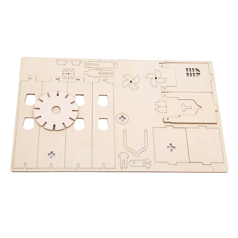 

Childlike Innocence Cabin Qiao Wood Mister Laser Board 3D Wood 3D Puzzle Model Model CHILDREN'S Intelligence Toys new