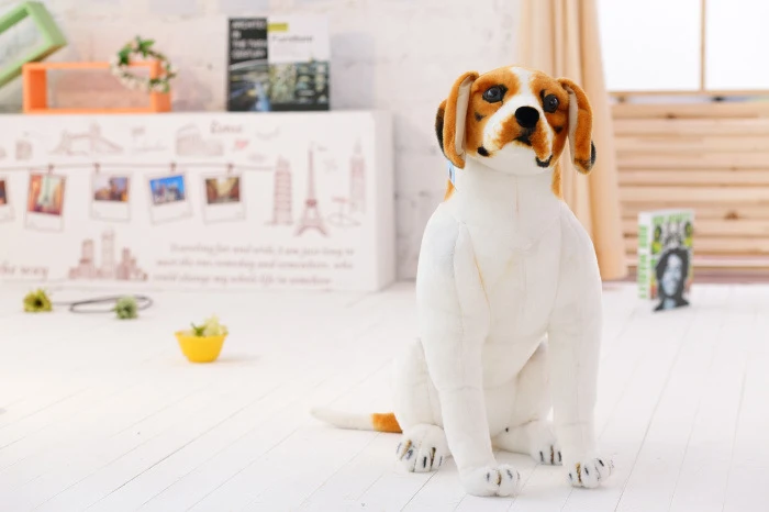 1 шт. 30-90 см мягкие животные плюшевые Beagle Реалистичная игрушечная собака гигантская собака игрушка Реалистичная декорация для дома с животными Детские игрушки подарок для детей