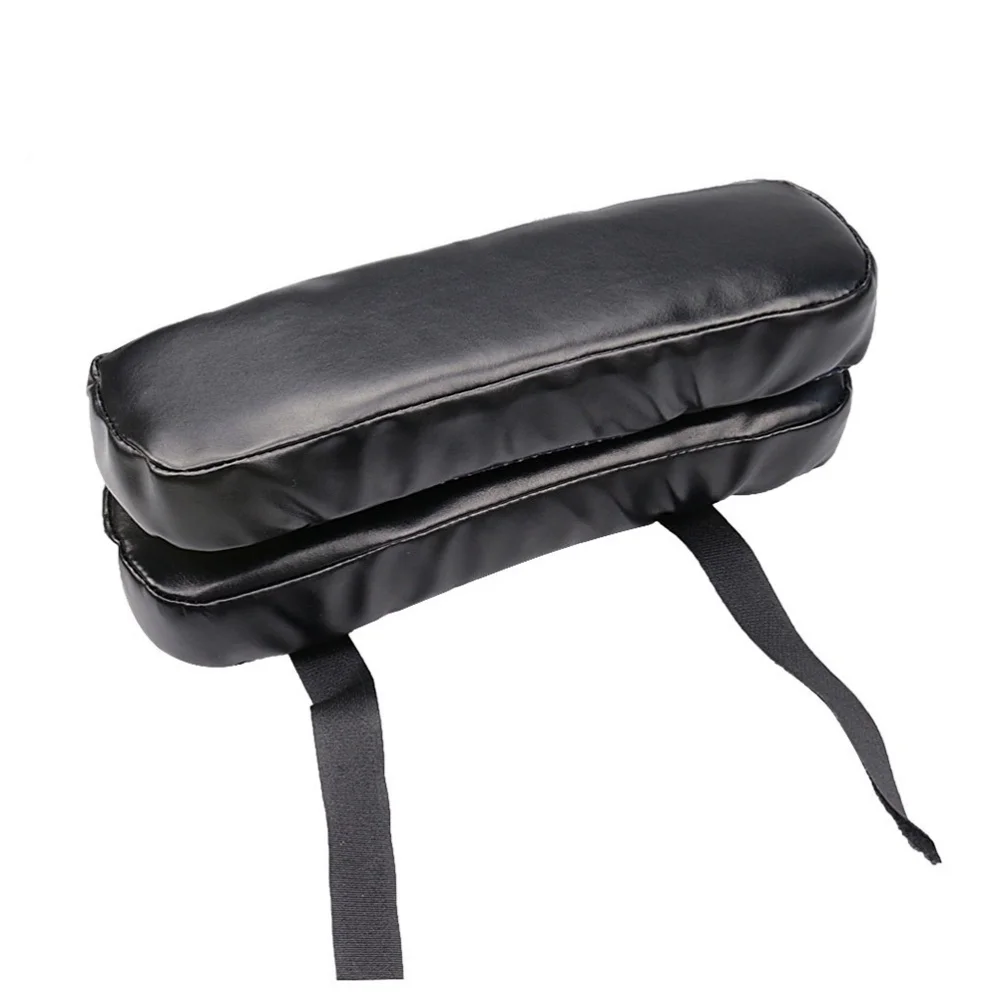 

2pcs Chair Armrest Pads Ultra-Soft Elbow Pillow Support Elbow Relief Universal Fit Pads for Home or Office Chair (Black)