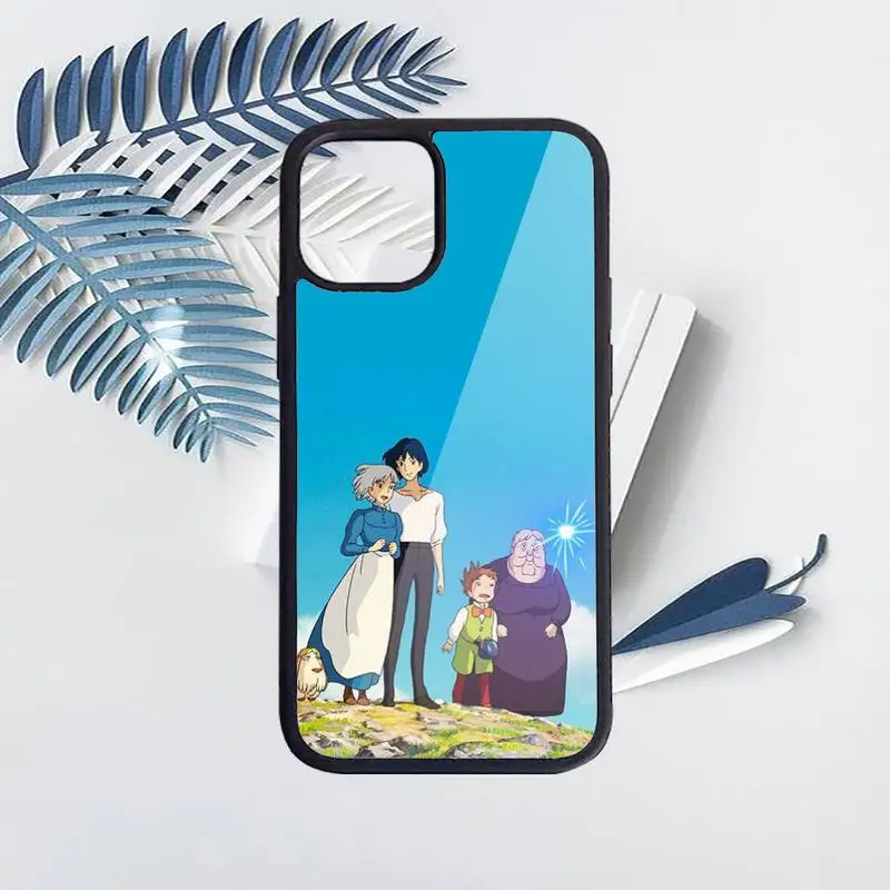 

Howls Moving Castle anime Phone Case PC for iPhone 11 12 pro XS MAX 8 7 6 6S Plus X 5S SE 2020 XR Luxury brand shell funda
