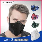 Пылезащитная маска pm2.5 для лица, черная хлопковая зимняя спортивная маска для тренировок