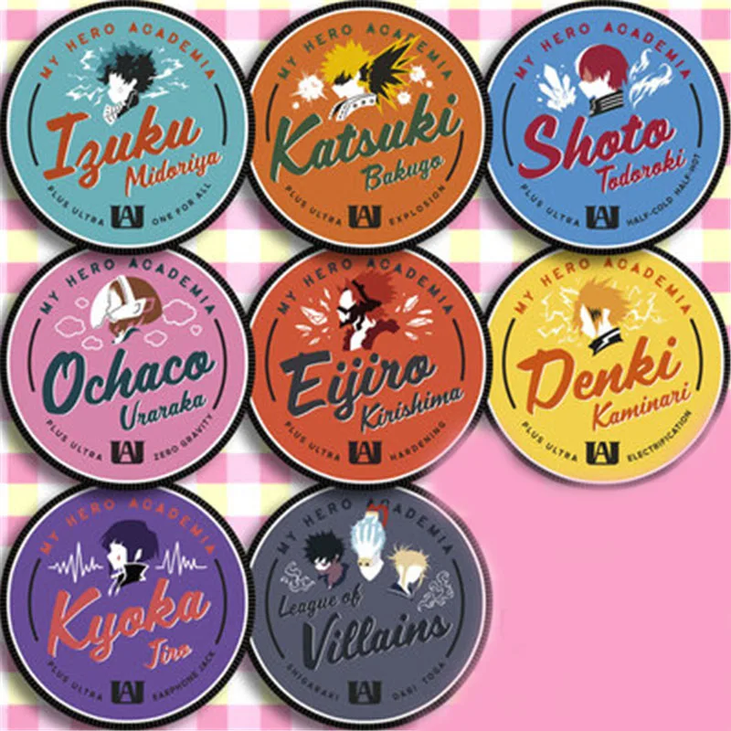 Аниме Косплэй мой Boku без герой со всеми героями из значок косплея Кнопка