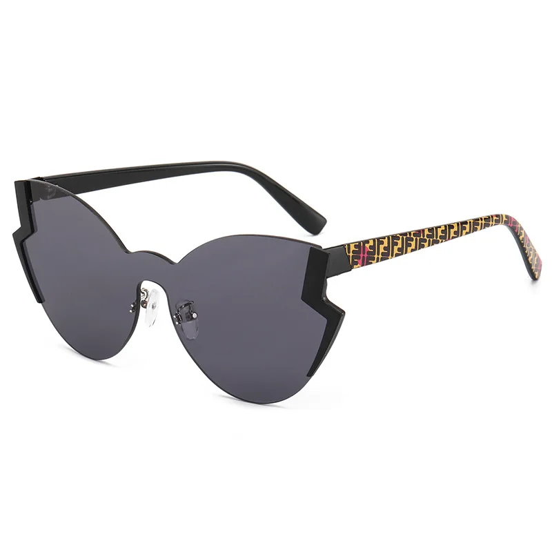 

Rimless Alloy Irregular Sunglasses For Women Vintage Ins Hot Gradient Clear Sun Glasses Female Uv400 Shades Hip Hop Eyewear