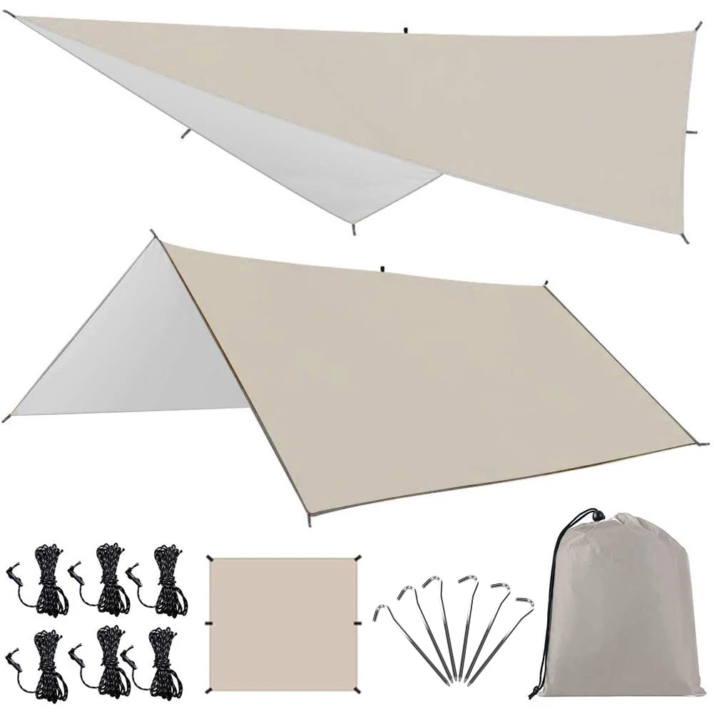 Уличный навес водонепроницаемый брезентовый тент ультралегкий садовый шатер от