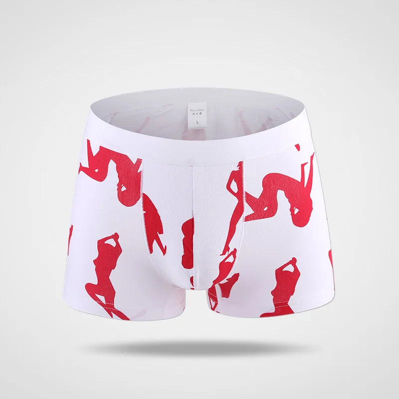 Боксеры мужские с заниженной талией модное нижнее белье хлопковые шорты