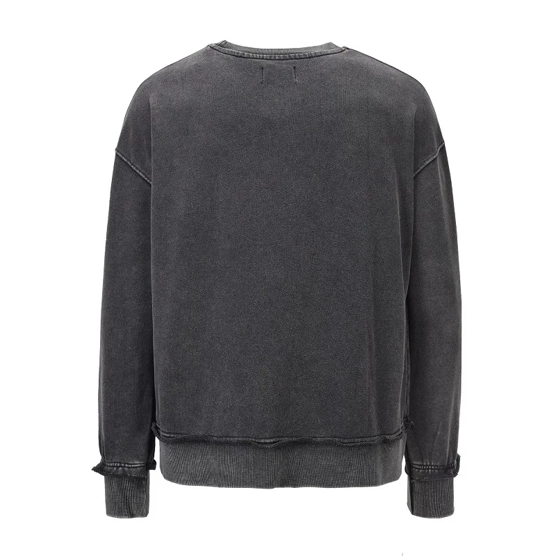 Мужской Свободный пуловер реглан Kanye West черный свитшот в стиле хип хоп 2019|Мужские