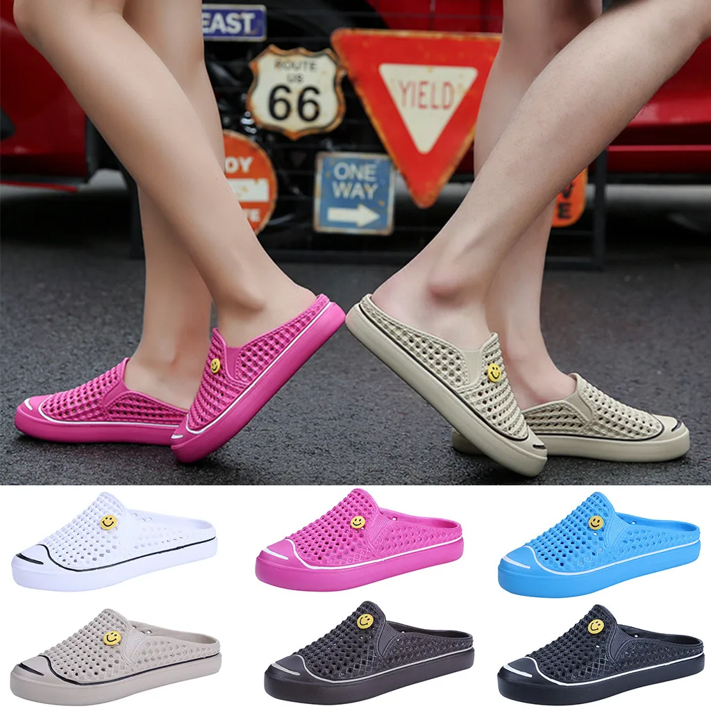 

SAGACE Women's slippers Couples Fashion Casual Shoes Women Breathable Slip On Shoes Beach Outdoor Slippers Women Footwear 2019