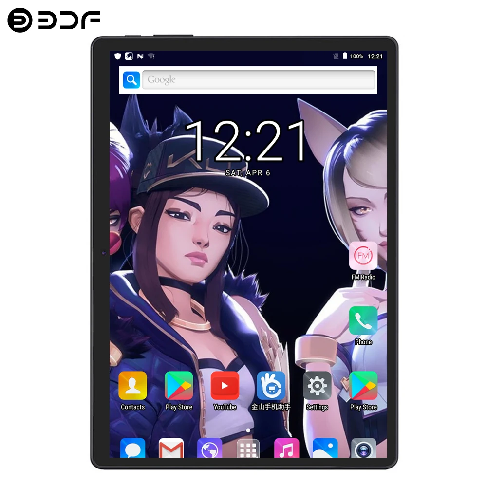 BDF Топ планшет 10 дюймов планшетный ПК Android 7,0 Восьмиядерный 4 ГБ/64 Гб ips 4G Телефонный звонок планшет WiFi планшет на Android c Bluetooth 10,1