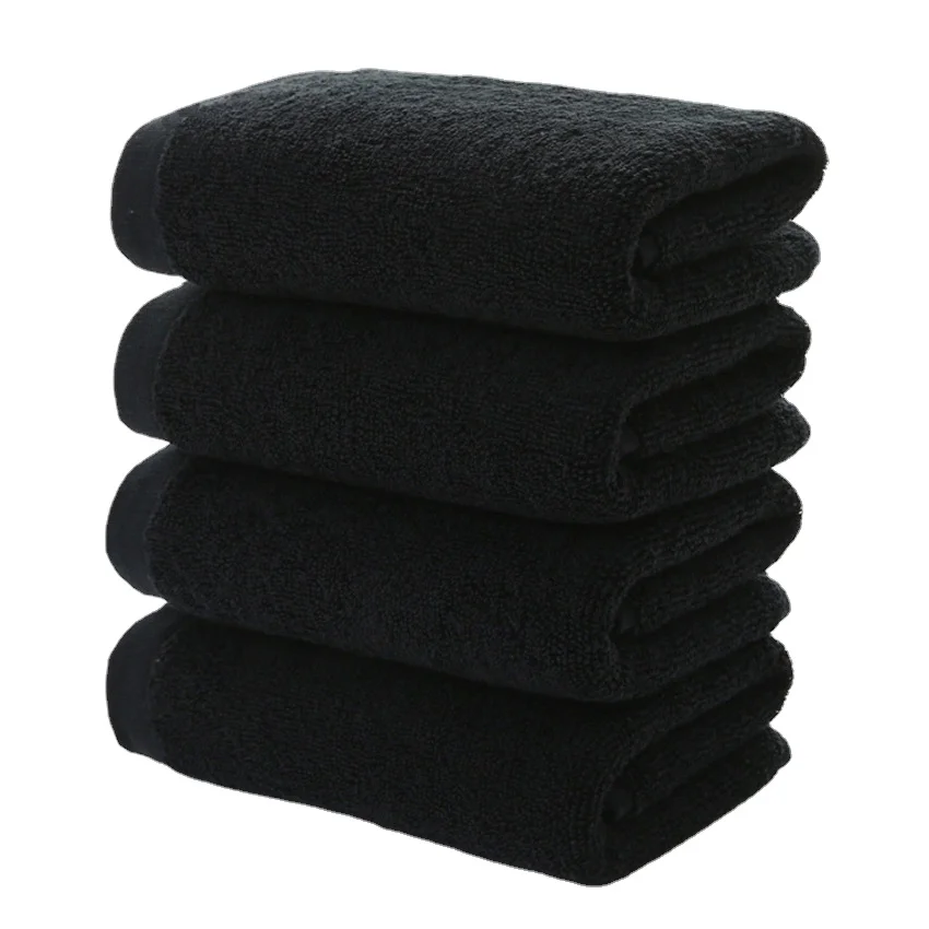 

Black Large Bath Towel Cotton Thick Shower Face Towels Home Bathroom Hotel Adults Badhanddoek Toalha de banho Serviette de bain