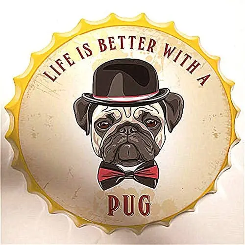 

Жестяной знак, крышка для бутылки, металлический жестяной знак, забавная милая собака из аниме, круглые металлические знаки для дома и кухни...