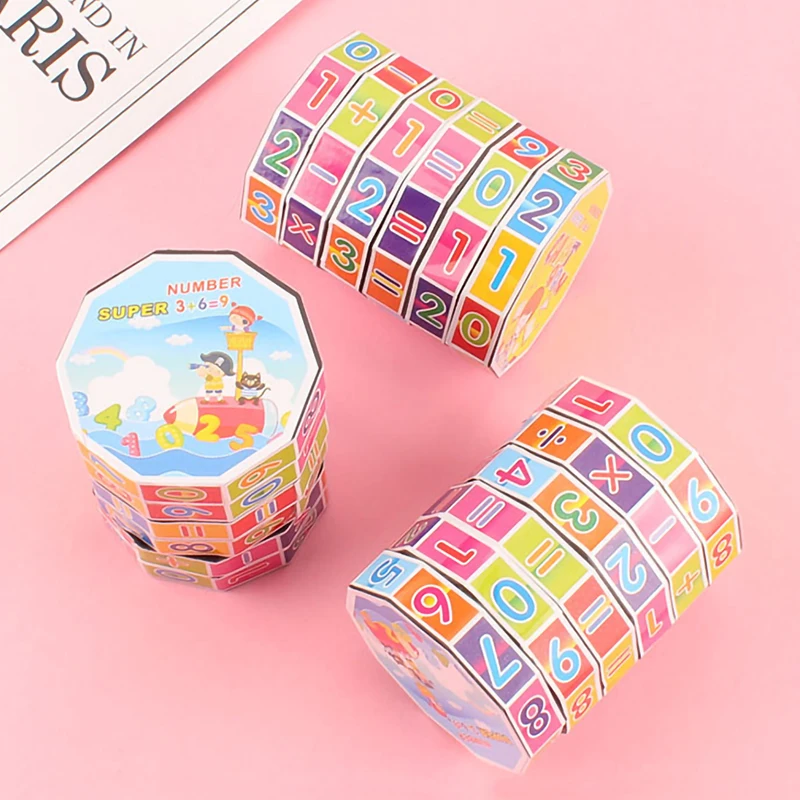 Детские Обучающие цифровые кубические игрушки интеллектуальные цветные