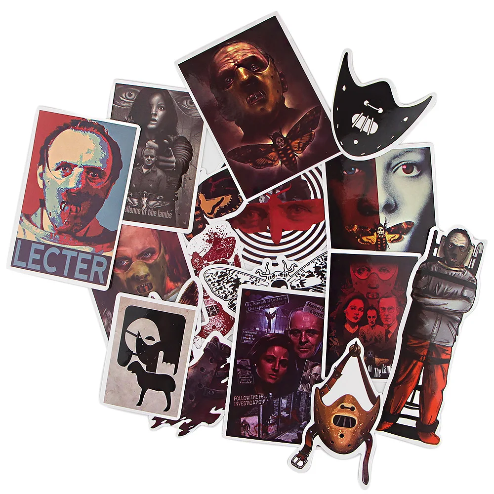 15 шт. ужасные бесшумные наклейки в виде ягненка чемодан скейтборд холодильник