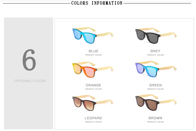 

Healthy Bamboo Foot Sunglasses Men's Classic Color Film Moso Skin-Friendly Bamboo Wooden Sunglasses Women Dark Glasses