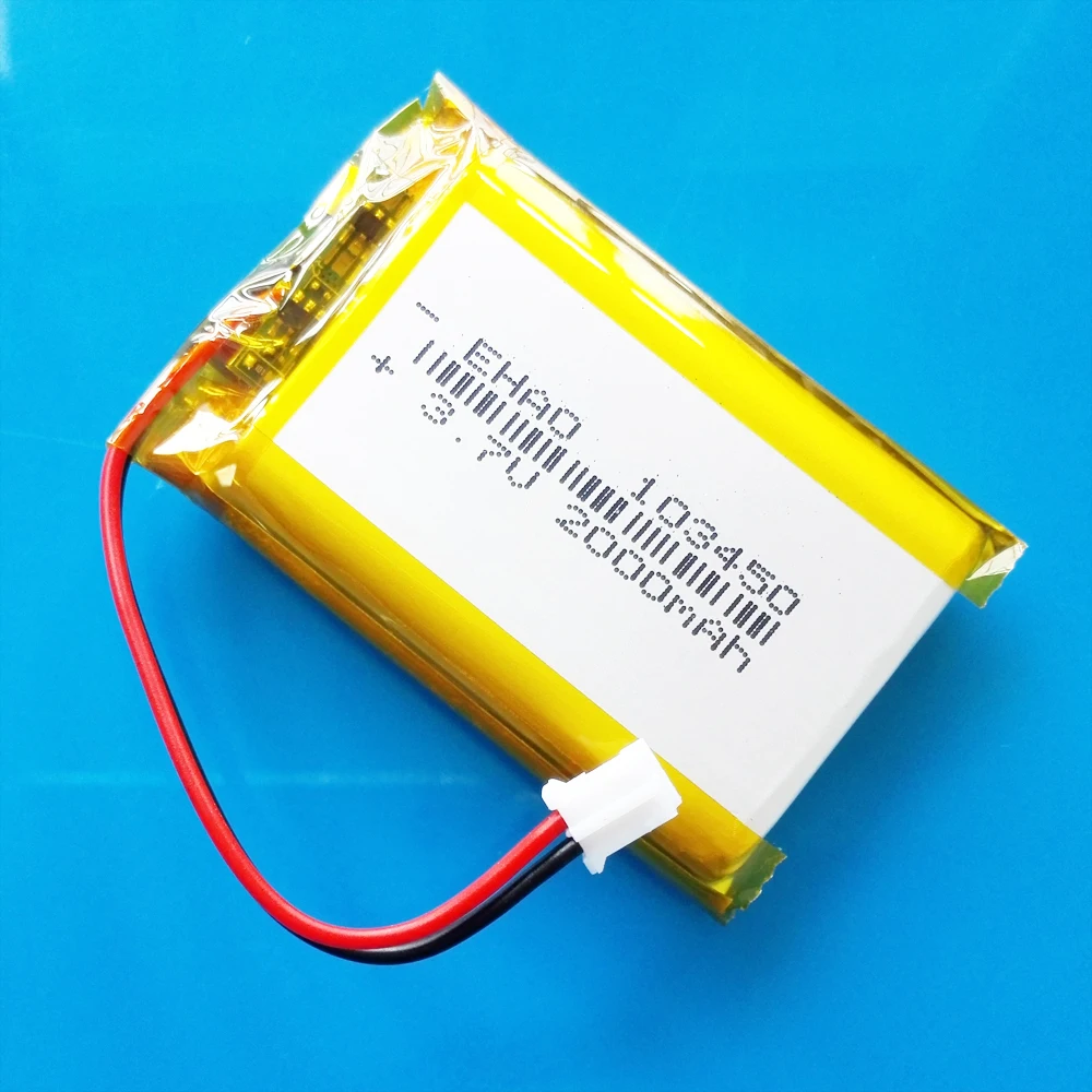 3 шт. литий-полимерные аккумуляторные батареи 103450 7 в 2000 мАч jst PH 2 0 мм 2-контактный