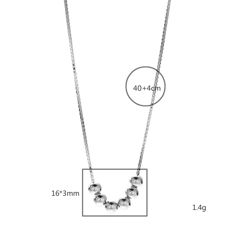 Flyleaf простые бусы ожерелье s & Подвески Настоящее серебро 925 проба для женщин