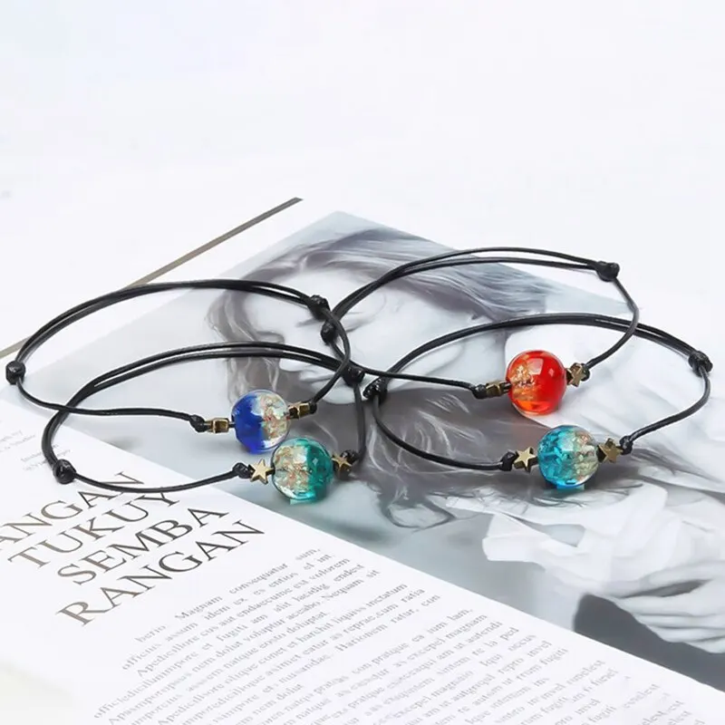 

1pc Luminous Pendant Bracelet Lovers' Glow Bracelet In The Dark Night Light Bracelet Bead Chain Jewelry For Women Men