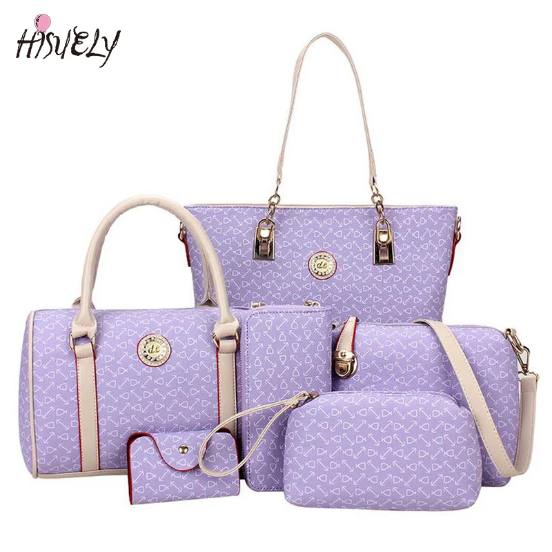 Женская сумка через плечо 6 комплектов|bag hot sale|composite bagdesigner shoulder bag |