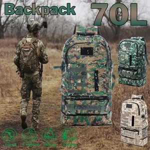 Водонепроницаемый мужской военный тактический рюкзак 70L, нейлоновый рюкзак-слинг, армейский рюкзак, сумка для активного отдыха, походов, кемпинга, охоты