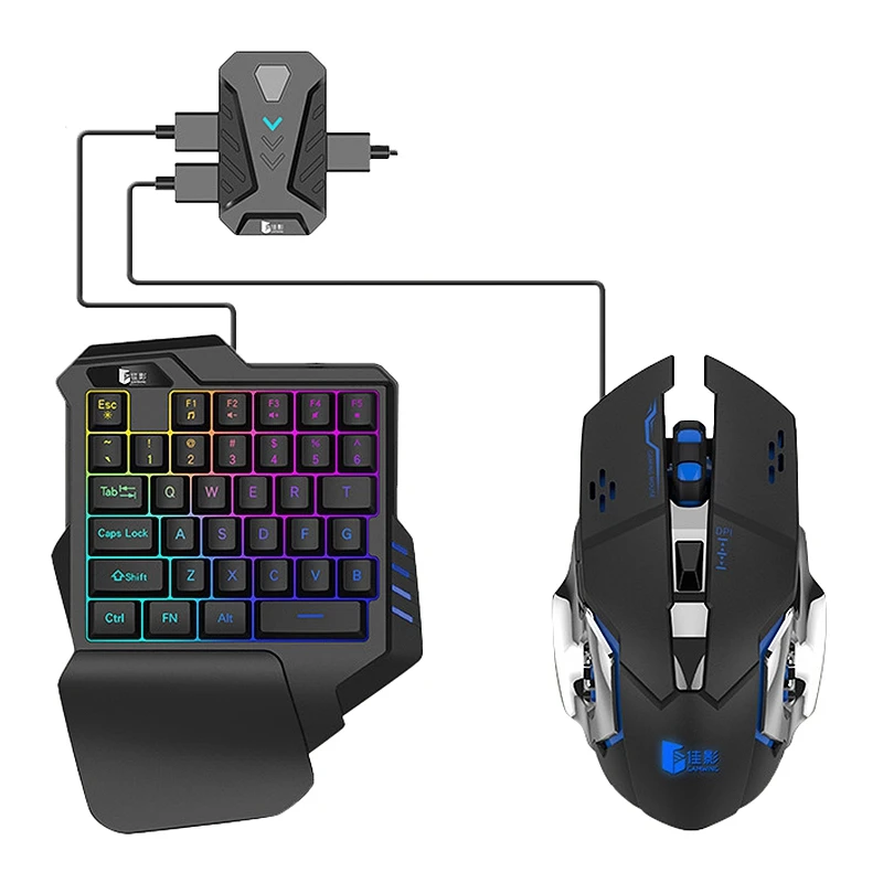 

Набор для механических игр GAMWING MIX-Lite, игровая клавиатура G30 для одной руки и мышь G3, подходит для мобильных устройств на Android