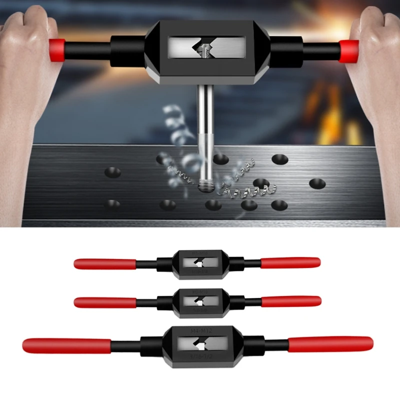 

Tap Wrench , Machine Hand Screw Thread Tap Holder Tool, Thread Metric Plug Tap Drill Bits Set M1-M10 M3-M10 M4-M12 high quality