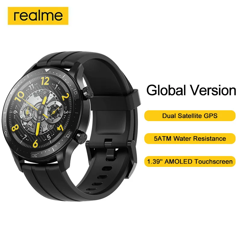 Глобальная версия Смарт-часы Realme Watch S Pro 1 39 дюйма 420 мА · ч влагозащита от