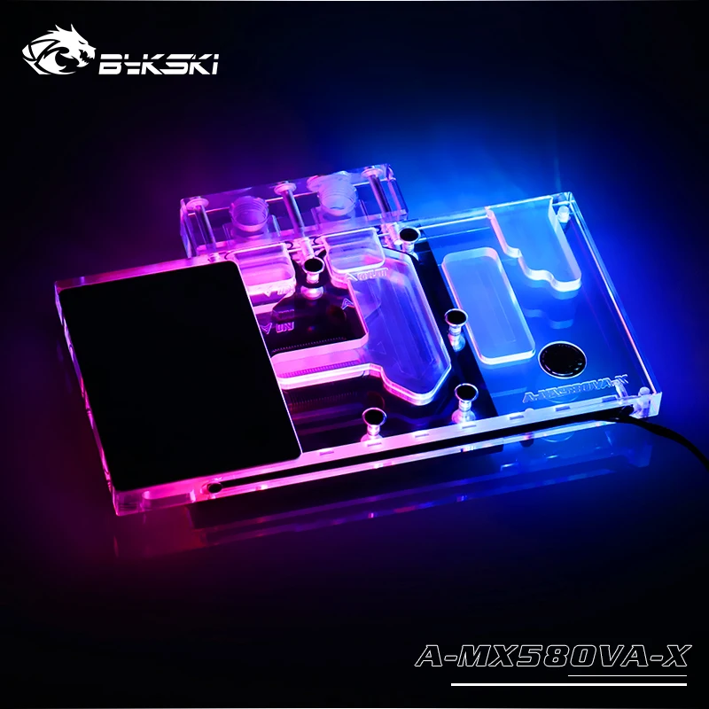 Bykski GPU Cooler Fit MAXSUN RX580 (Overseas Version) Graphics Card 12V 4PIN RGB 5V 3PIN RBW Light Cable A-MX58OVA-X | Компьютеры и